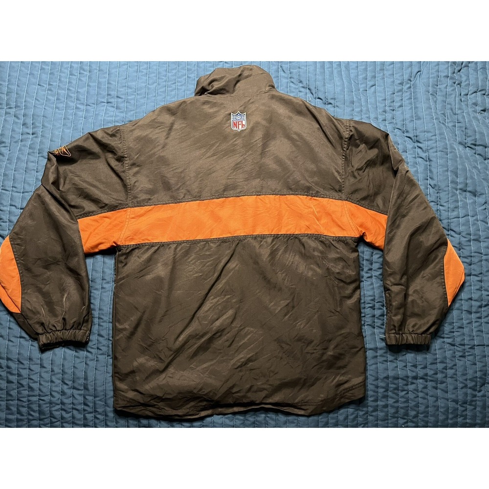 Reebok NFL Team Apparel On Field Cleveland Browns Jacket Men's Medium Brown - Picture 8 of 10